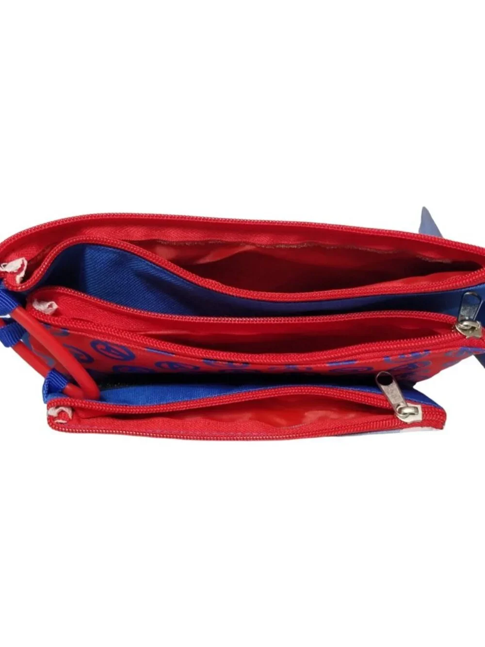 Marvel Avengers 3-Layer Zipper Travel Cosmetic Pencil Case Pouch Set NWT